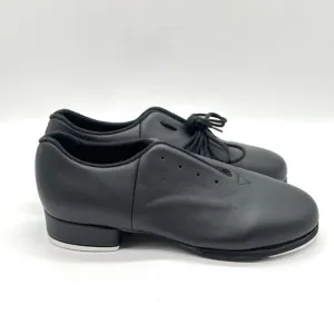 Bloch Womens Size 6.5 S0321L Sync Black Leather Lace Up Jazz Tap Dance Shoes