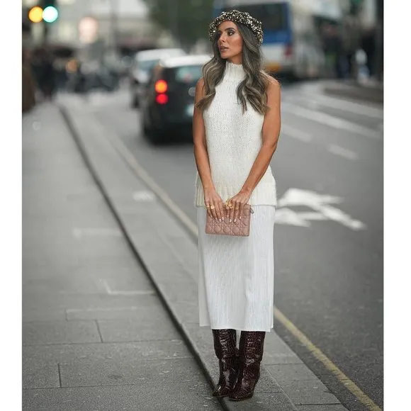 BLOGGER'S FAVE! Zara Knit Vest White NWT