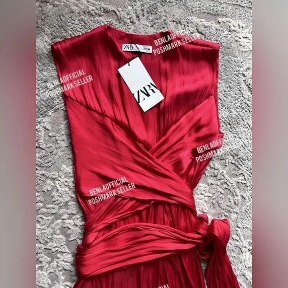 BLOGGER'S FAVE! ZARA SATIN EFFECT DRESS ZW COLLECTION