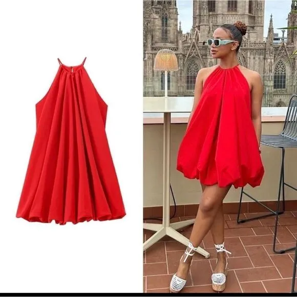 BLOGGER'S FAVE!  Zara ZW COLLECTION MINI BALLOON DRESS