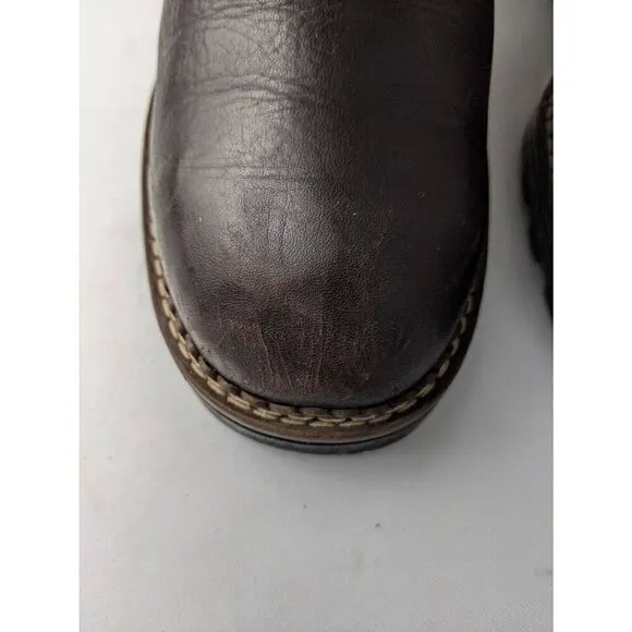 Blondo Outdoor Y2K 90s Genuine Shearling Leather Boots Norfolk Vintage Lace up B
