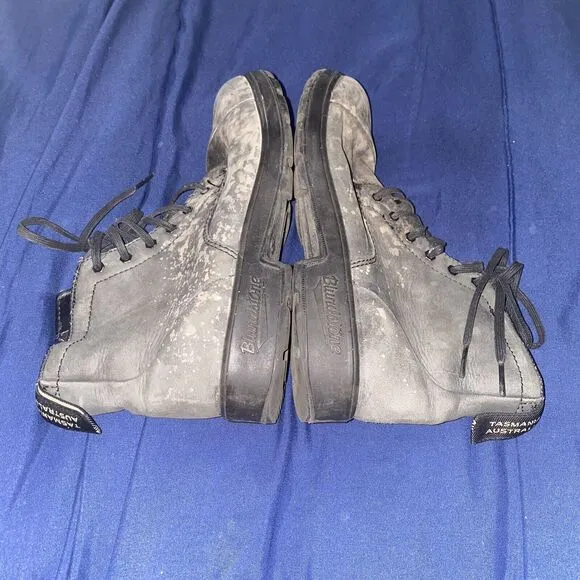 Blundstone Lace Up Ankle Boots Rustic Black Women Size US 7 AU 4 1619 Distressed