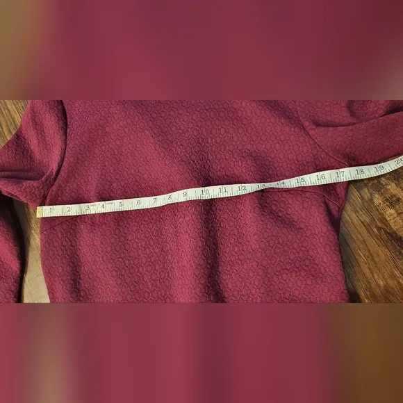 Boden Boat Neck Burgundy Dress Size 10