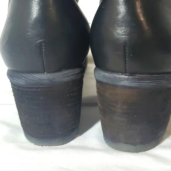 Boots Donald J Pliner Vero Couio Danti Combat Boots Black Leather Women's 10M