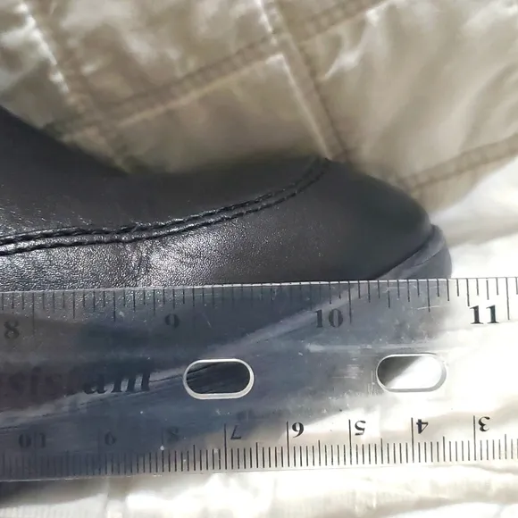 Boots Donald J Pliner Vero Couio Danti Combat Boots Black Leather Women's 10M