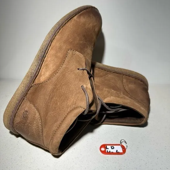 Born Brown Leather Lace Up Chukka Boots Men's 9