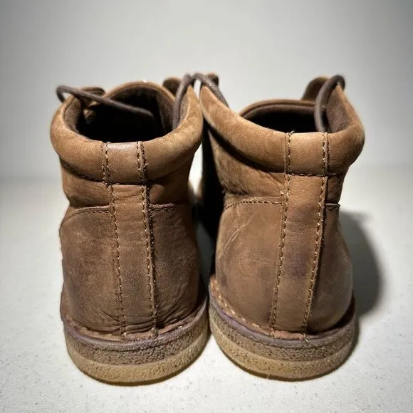 Born Brown Leather Lace Up Chukka Boots Men's 9