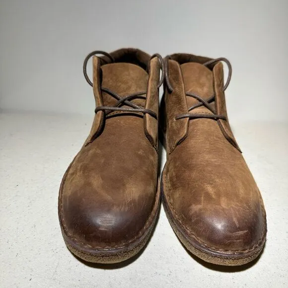 Born Brown Leather Lace Up Chukka Boots Men's 9