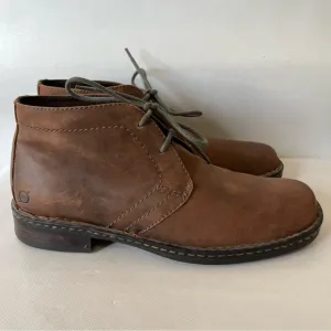 Born Harrison Brown Leather Chukka Boots Lace Up