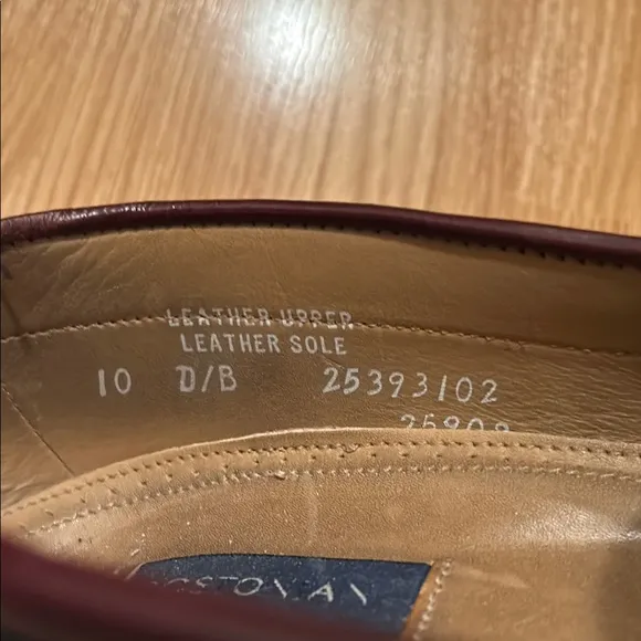 Bostonian Crown Windsor First Flex Men's Brown Loafers With Tassels Sz 10 D/B