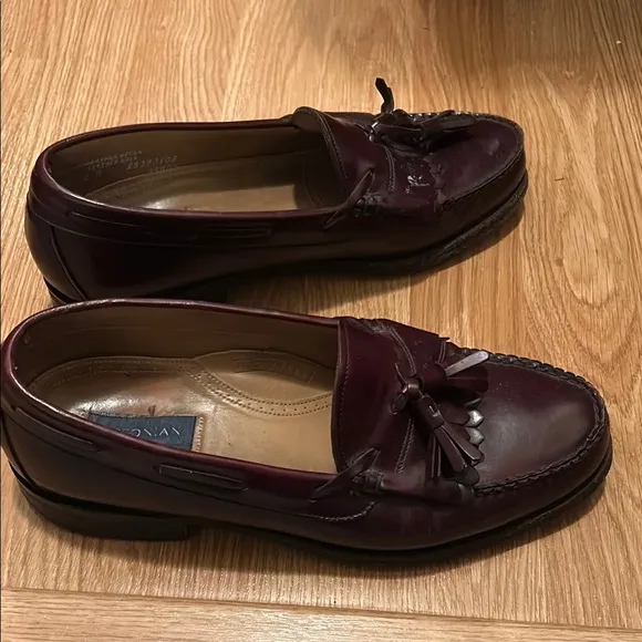 Bostonian Crown Windsor First Flex Men's Brown Loafers With Tassels Sz 10 D/B