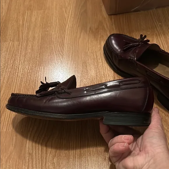 Bostonian Crown Windsor First Flex Men's Brown Loafers With Tassels Sz 10 D/B