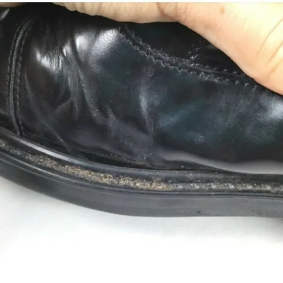 Bostonian Strada Men's Leather Oxford Lace-Up Shoes Black Size 12