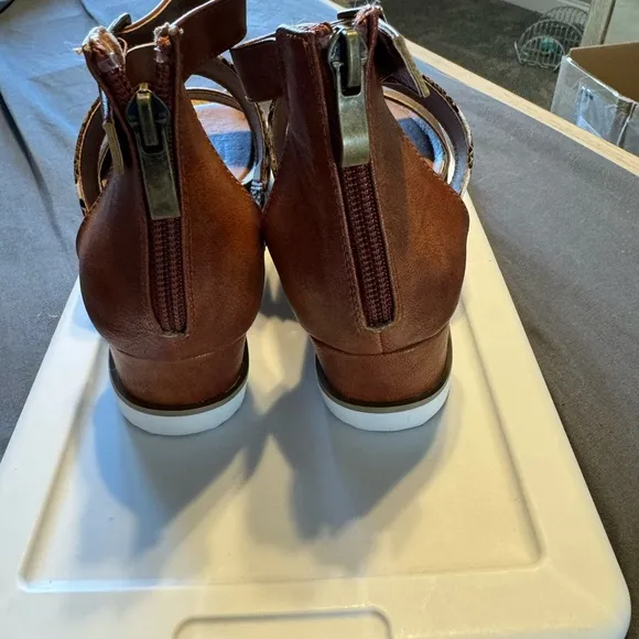 Brand New Ankle Strap Platform Wedges