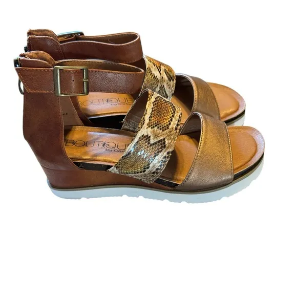Brand New Ankle Strap Platform Wedges
