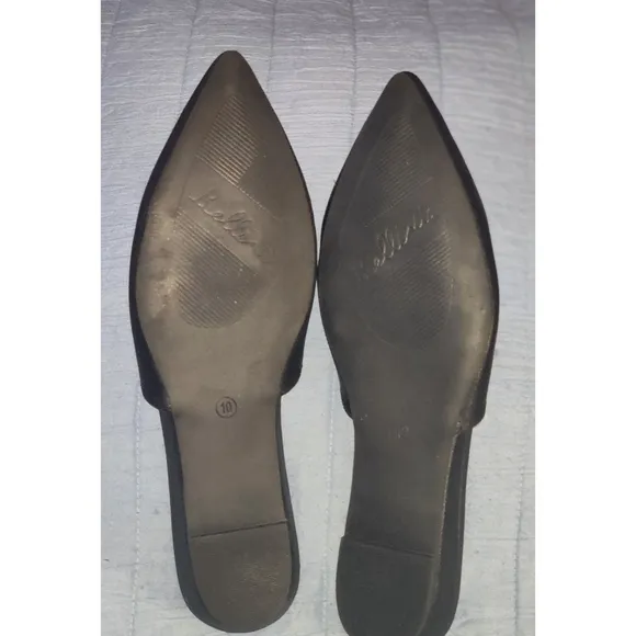 Brand New! Bellini Slink Back  Flats &quot;Black Smooth&quot;  SM Wedge Heel SZ 10