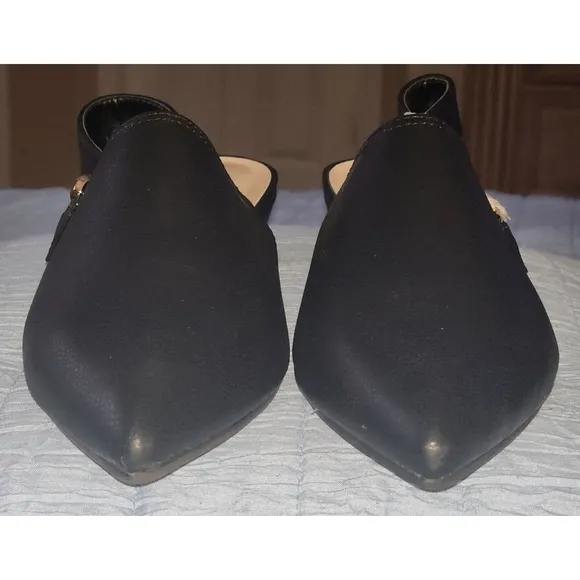 Brand New! Bellini Slink Back  Flats &quot;Black Smooth&quot;  SM Wedge Heel SZ 10