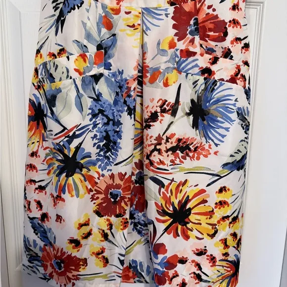 Brand New Donna Morgan Red &amp; Blue Floral Dress - Size 10