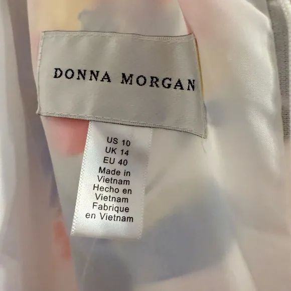 Brand New Donna Morgan Red &amp; Blue Floral Dress - Size 10
