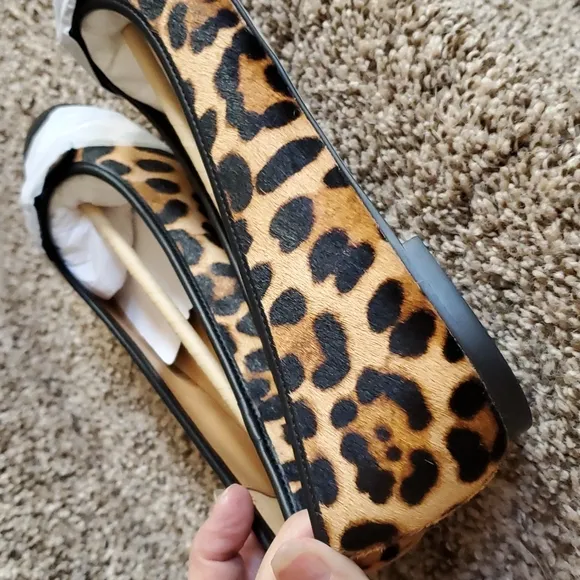 Brand New J. Crew Calf hair ballet cap flats