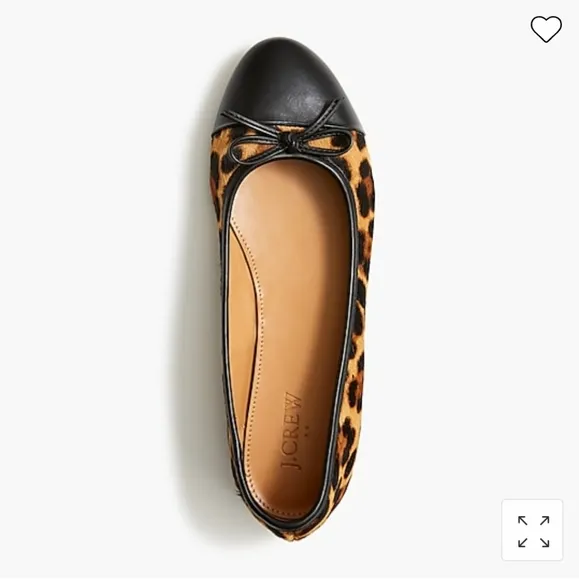 Brand New J. Crew Calf hair ballet cap flats