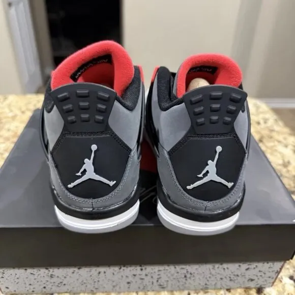 Brand New Retro Infrared grey and Red Shoes
