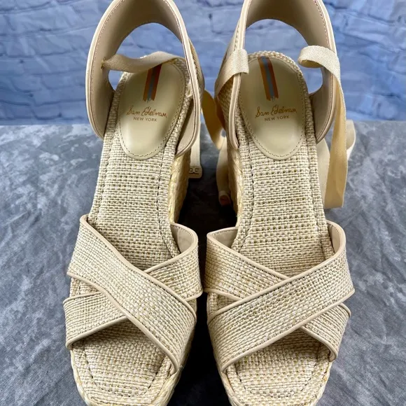 Brand New Sam Edelman Vaughn Ankle Tie Espadrille Size 10