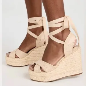 Brand New Sam Edelman Vaughn Ankle Tie Espadrille Size 10