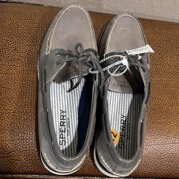 Brand New Sperry Men's Classic since 1935 Gray Top-Sider Boat Yacht 🛥️ Shoes!
