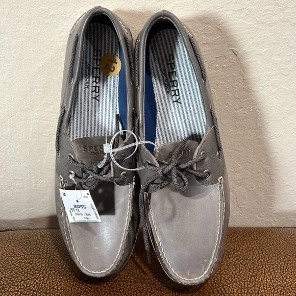 Brand New Sperry Men's Classic since 1935 Gray Top-Sider Boat Yacht 🛥️ Shoes!