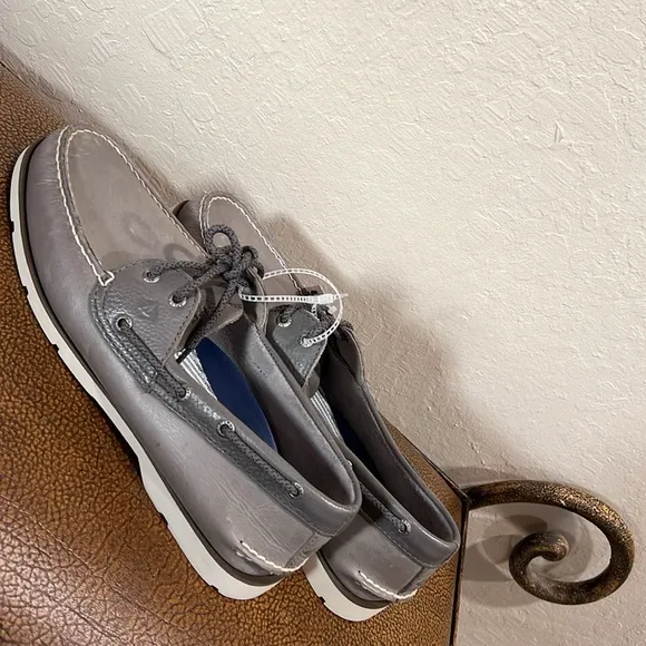 Brand New Sperry Men's Classic since 1935 Gray Top-Sider Boat Yacht 🛥️ Shoes!