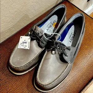 Brand New Sperry Men's Classic since 1935 Gray Top-Sider Boat Yacht 🛥️ Shoes!
