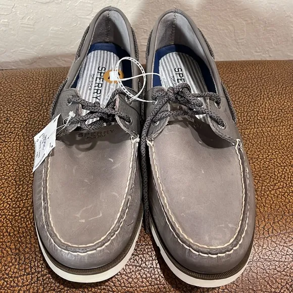 Brand New Sperry Men's Classic since 1935 Gray Top-Sider Boat Yacht 🛥️ Shoes!