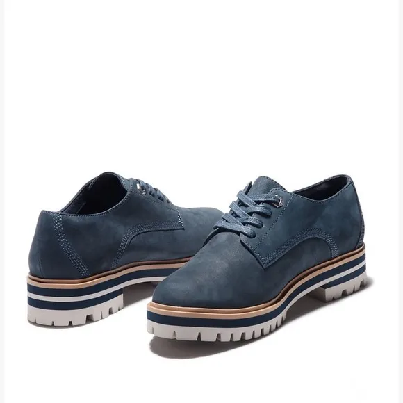 Brand New Timberland Leather Unisex Derby Oxford Navy W 41.5 M40