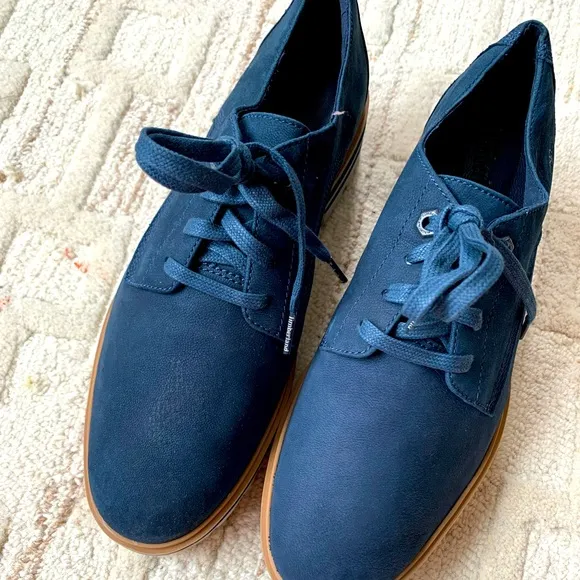 Brand New Timberland Leather Unisex Derby Oxford Navy W 41.5 M40