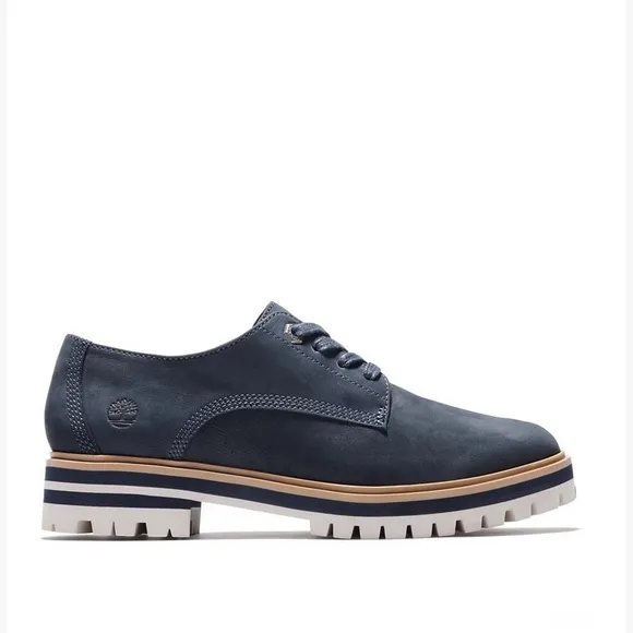 Brand New Timberland Leather Unisex Derby Oxford Navy W 41.5 M40
