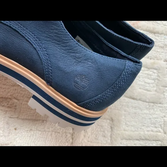 Brand New Timberland Leather Unisex Derby Oxford Navy W 41.5 M40