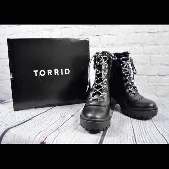 Brand New Torrid Combat Boots Size 10WW