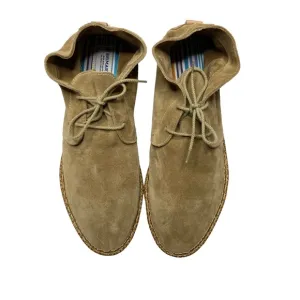 BRIMARTS Suede Leather Lace Up Chukka Boots Shoes Tan Mens Size 43/10