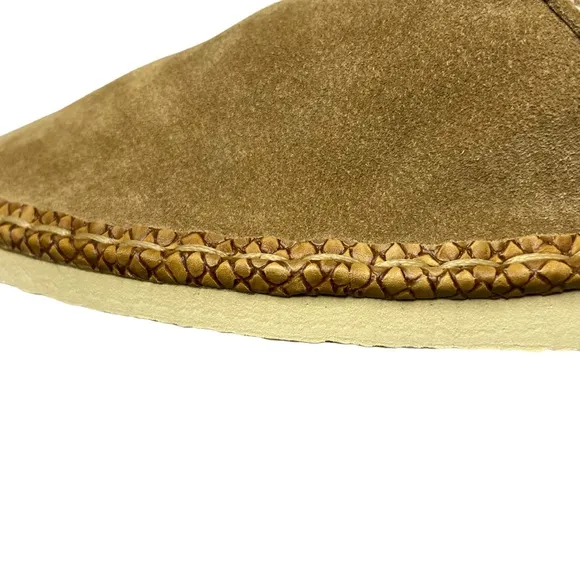 BRIMARTS Suede Leather Lace Up Chukka Boots Shoes Tan Mens Size 43/10