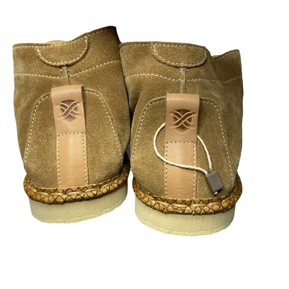 BRIMARTS Suede Leather Lace Up Chukka Boots Shoes Tan Mens Size 43/10
