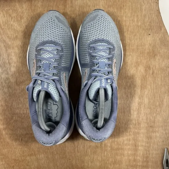 Brooks Adrenaline GTS 20 Women Size 10.5 1202961B073 Gray Running Shoes Sneakers