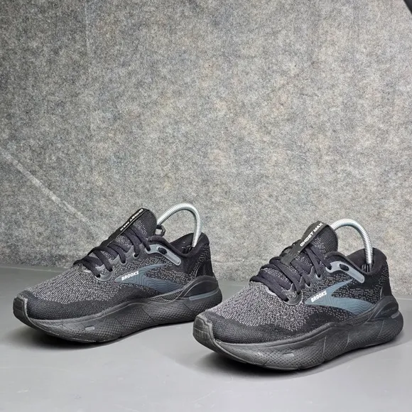 Brooks Ghost Max Running Shoes Comfort Sneakers Triple Black Women's US 7