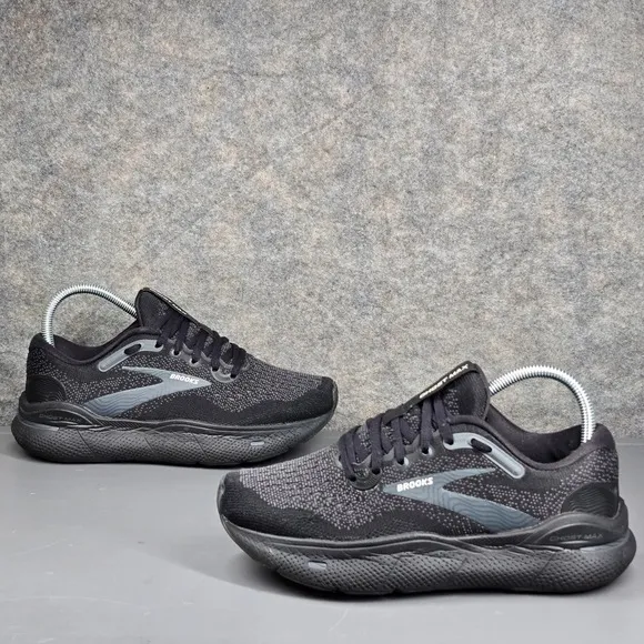Brooks Ghost Max Running Shoes Comfort Sneakers Triple Black Women's US 7