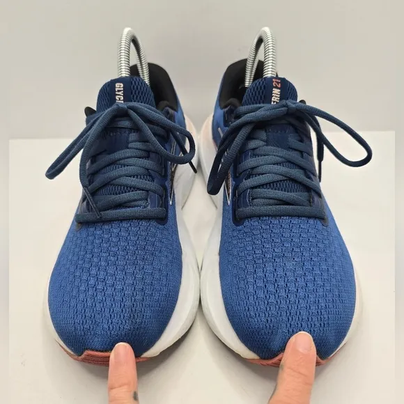 Brooks | Glycerin 21 navy sporty running activewear sneakers | WMS 7 (wide)