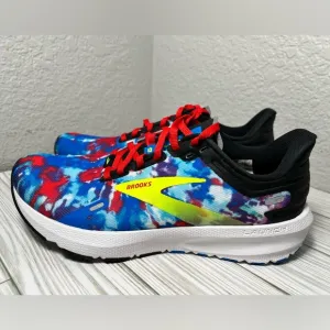 Brooks Launch 9 Women’s Running Shoes sneaker Black blue size 8 athletic NWOT