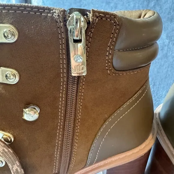 Brown Lace-Up Women's Boots