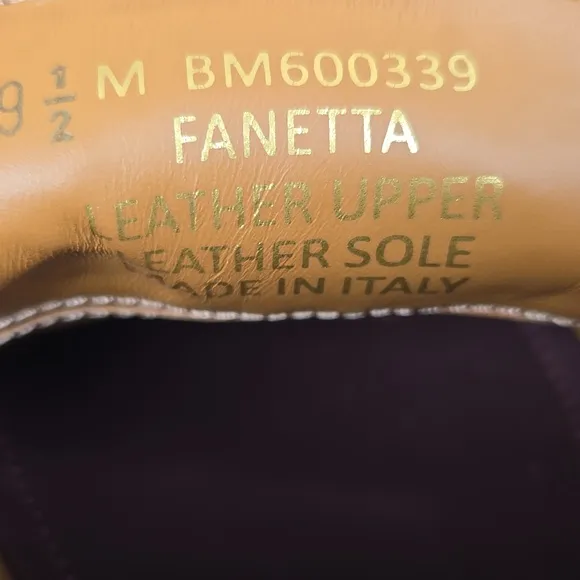 Bruno Magli Fanetta Two-Tone Penny Loafer Dress Shoes Italy Leather Size 9.5