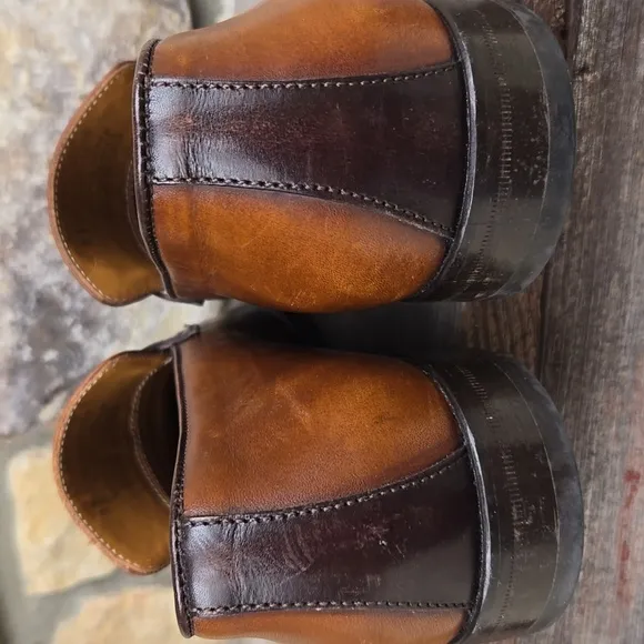 Bruno Magli Fanetta Two-Tone Penny Loafer Dress Shoes Italy Leather Size 9.5