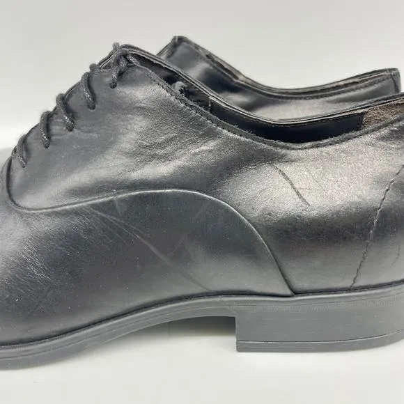 Bruno Magli Men's Mario Cap Toe Oxford Shoes Black Leather Size 13 M